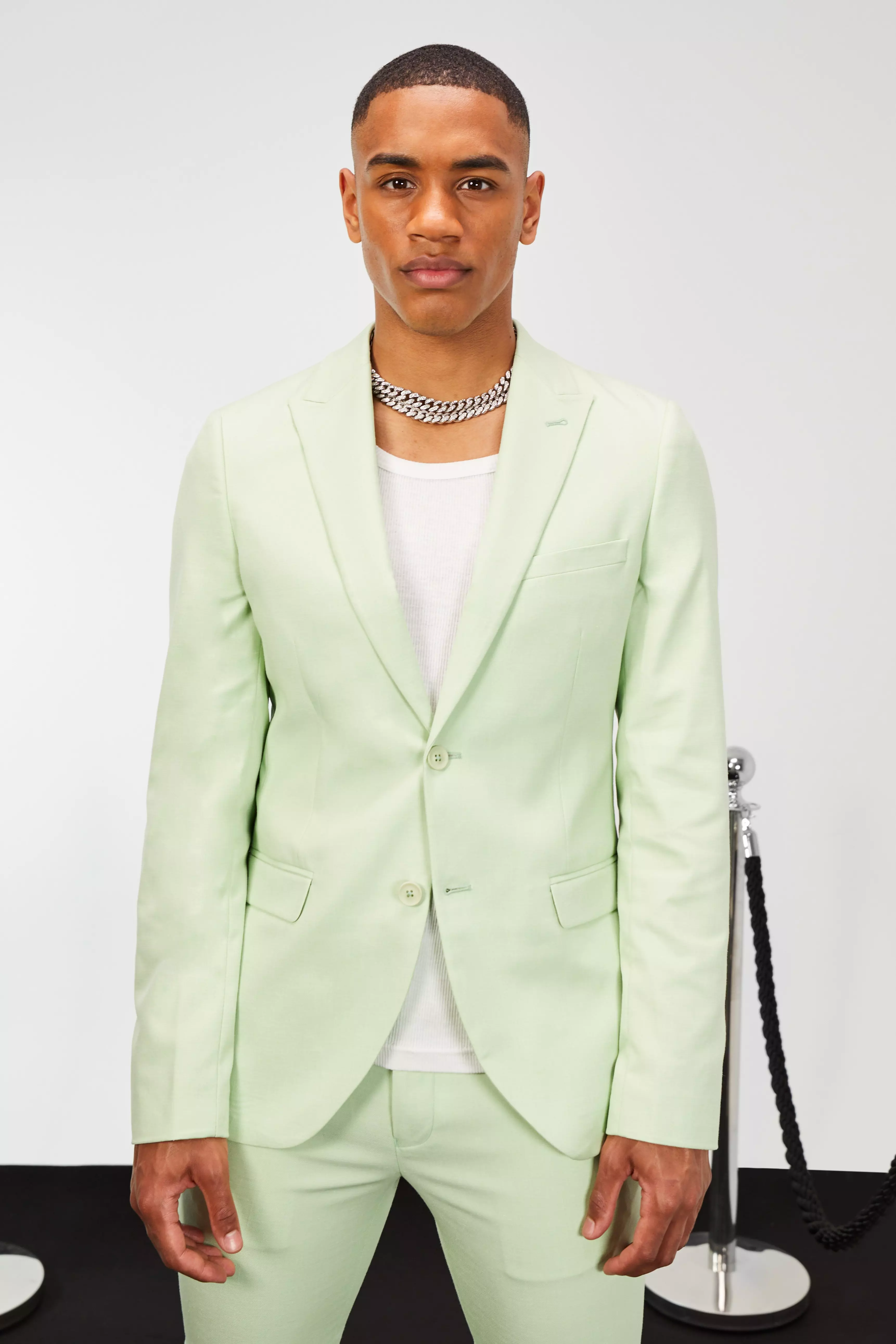 Lime green hot sale linen jacket